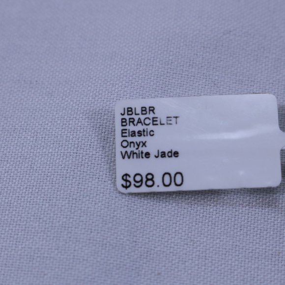 Onyx and White Jade Bracelet - Picture 5 of 5